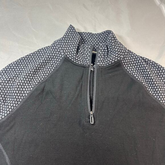 Smartwool women's classic thermal merino base layer 1/4 zip Size M - Picture 2 of 8